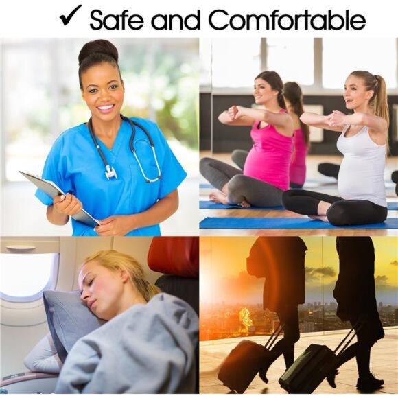 Cotton Compression Socks for Women & Men. 15-20 mmHg Graduated - Picture 3 of 7